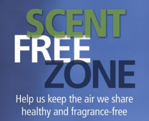 Scent free zone poster