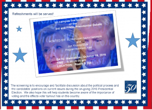 Presidential Debate flyer