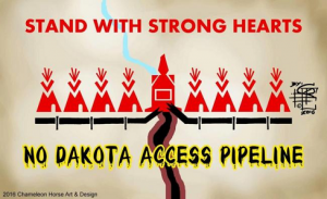 No Dakota Access Pipeline flyer