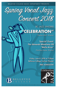 BC Jazz Singers Celebration flyer