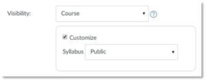 Instructions to make syllabus public in Canvas