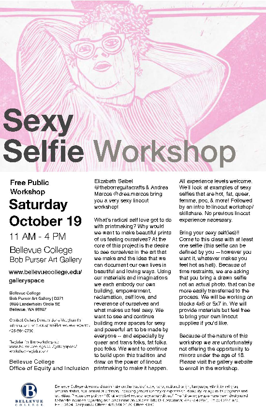 Sexy Selfie Workshop flyer